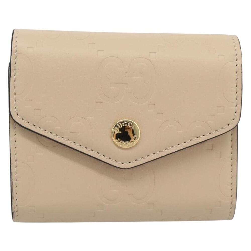 Gucci GG Canvas Guccissima Wallet White
